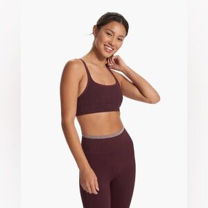 Vuori maroon Helix bra and legging set small